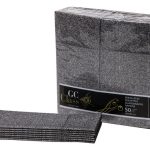 Guardanapo Tisusec Class 40x40 1F Filum Kangur Preto Cx 600u