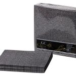 Guardanapo Tisusec Class 40x40 1F Filum Preto Cx 600u