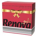 Guardanapo 40x40 Renova Gold Vermelho Cx. c/ 1200 Un.