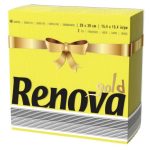 Guardanapo 40x40 Renova Gold Amarelo Cx. c/ 1200 Un.