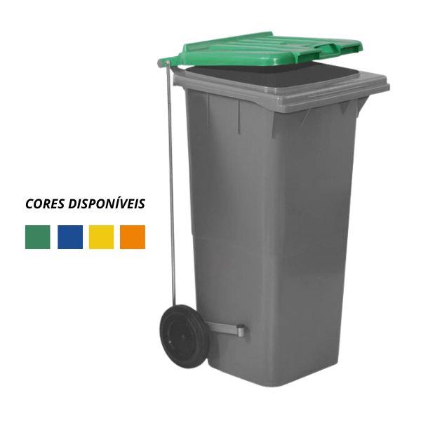 12060003 Contentor 120L c/ Rodas e Pedal - Image 1