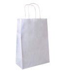 Saco Papel 20x10x29 Asa Torcida Branco Un.
