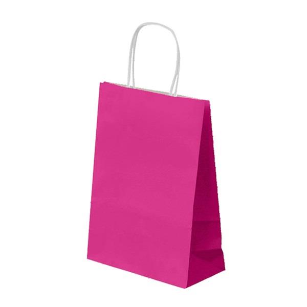 15010026 Saco Papel 20x10x29 Asa Torcida Fucsia Un. - Image 1