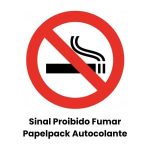 Sinal Proibido Fumar Papelpack Autocolante Un.