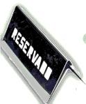 Marcador de Reservado Inox 12x6.5cm 16251 Un.