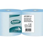 Rolo Industrial 300m 2F Gofrado Azul Emb. c/ 2 Rolos