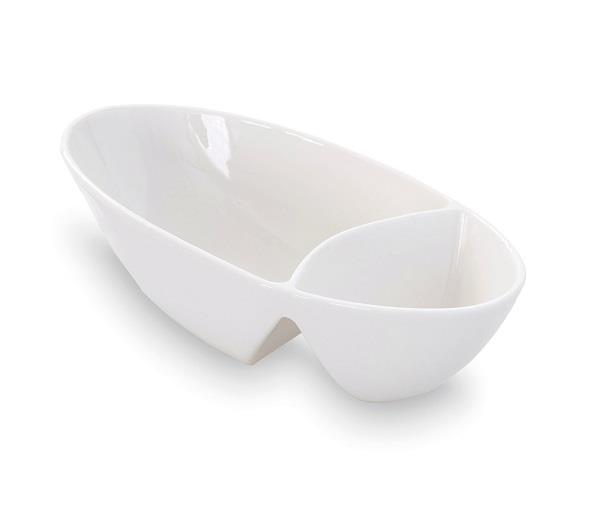 31010009 Travessa c/2 Div Porcelana 19x9cm 61244 Un. - Image 1