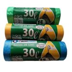 Rolo de Sacos Lixo 55x60 F/F 30L c/ 15 Un.
