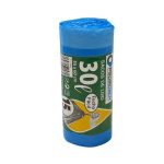 Rolo de Sacos Lixo 55x60 F/F 30L Azul c/ 15 Un.