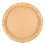 Pratos Sobremesa de Cartao Biodegradavel 18cm 100 un.