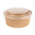 Combo Pote Saladeira c/ Tampa PET 750ml 12,8x6cm Kratf