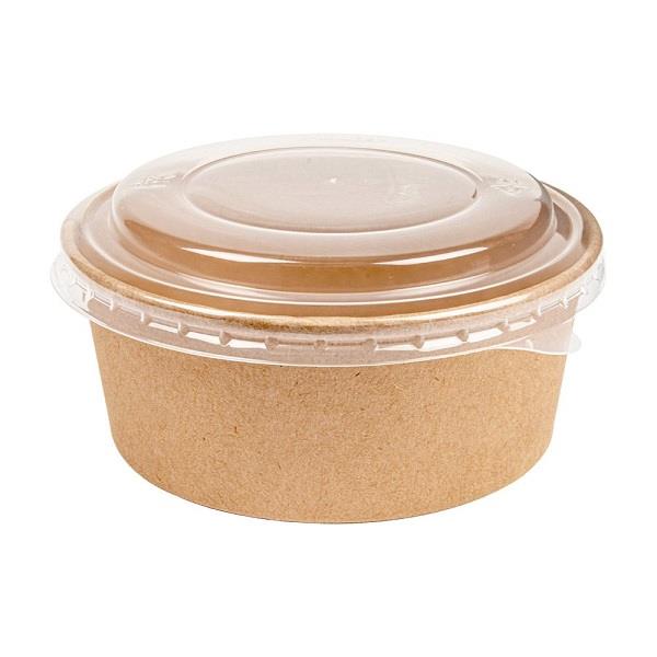 7120085 Combo Pote Saladeira c/ Tampa PET 750ml 12,8x6cm Kratf - Image 1