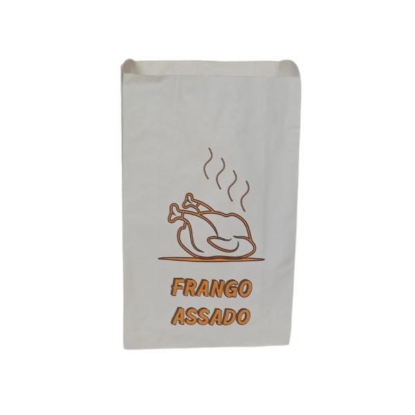 7130001 Saqueta Frango Assado 280x80x340 Kraft Vegetal Emb. c/ 10Kg - Image 1