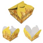 Cx de Cartao p/ Batata Frita Malmequer 16x12x60 Emb. c/ 500
