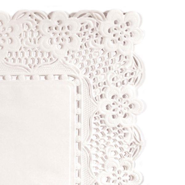 8060029 Naperon Rectangular 40x50 Branco Emb. c/ 250 Un. - Image 1