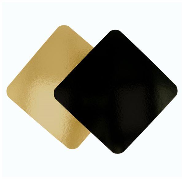 8070024 Base Cartao Quadrada 24x24cm Dourada Un. - Image 1