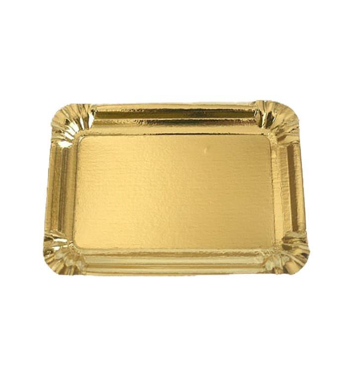 8070028 Bandeja Nº4L 22x34Cm Dourada Emb. c/ 25 Un. - Image 1