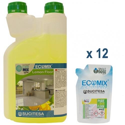 9040022 Detergente Ecomix Limpa Pavimentos Limão Monodose Un. - Image 1