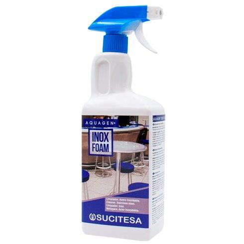 9060013 Detergente Aquagen Inox Foam c/ Pulverizador 1000ml - Image 1
