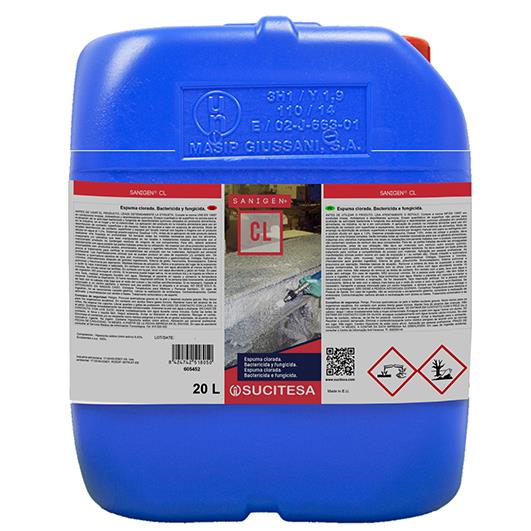 9140004 Espuma Clorada Bactericida Fungicida Sanigen CL 20L - Image 1